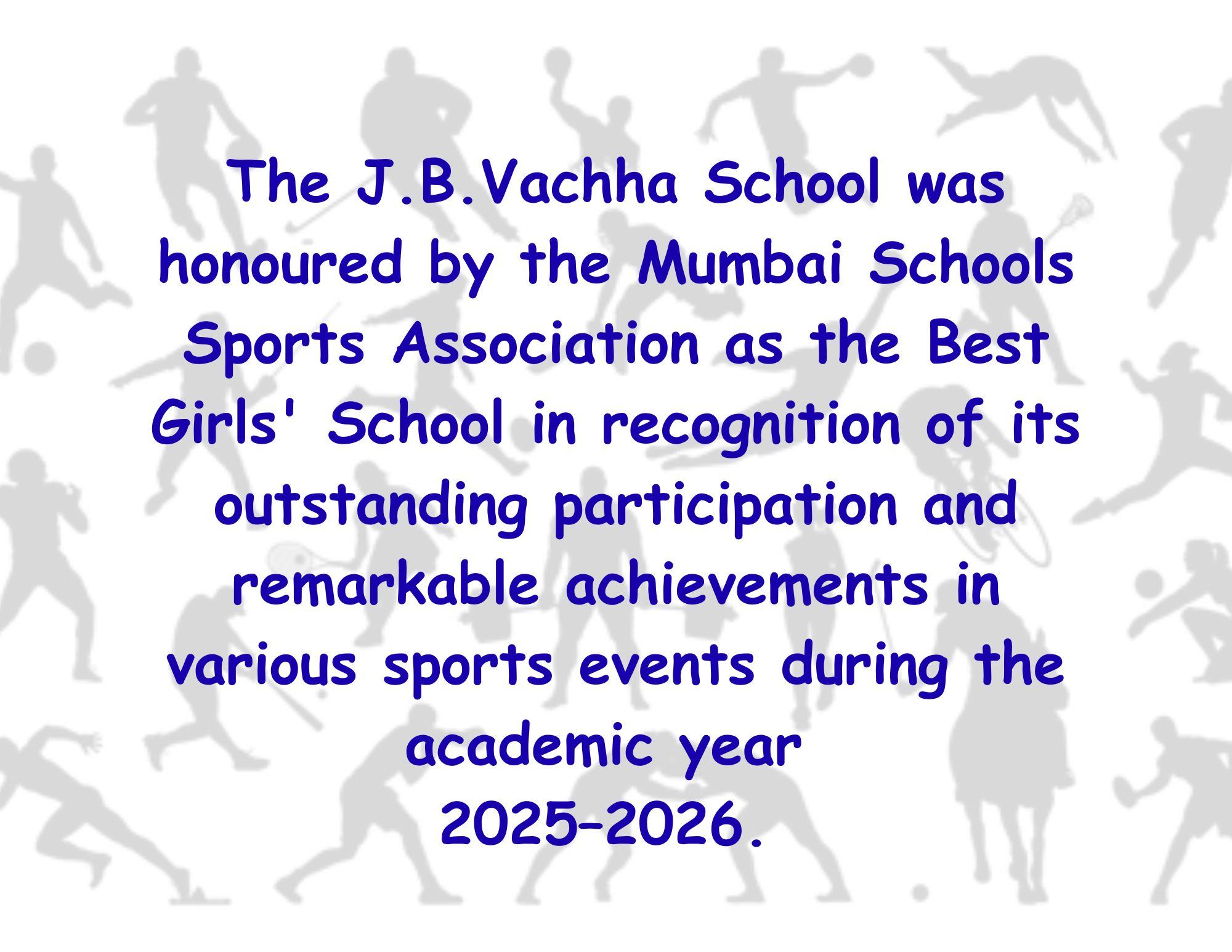 JBV Best School in sports